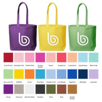 Colored Cotton Carry All